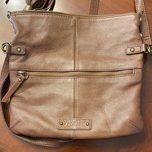Lucky Brand Brown Leather Crossbody Bag